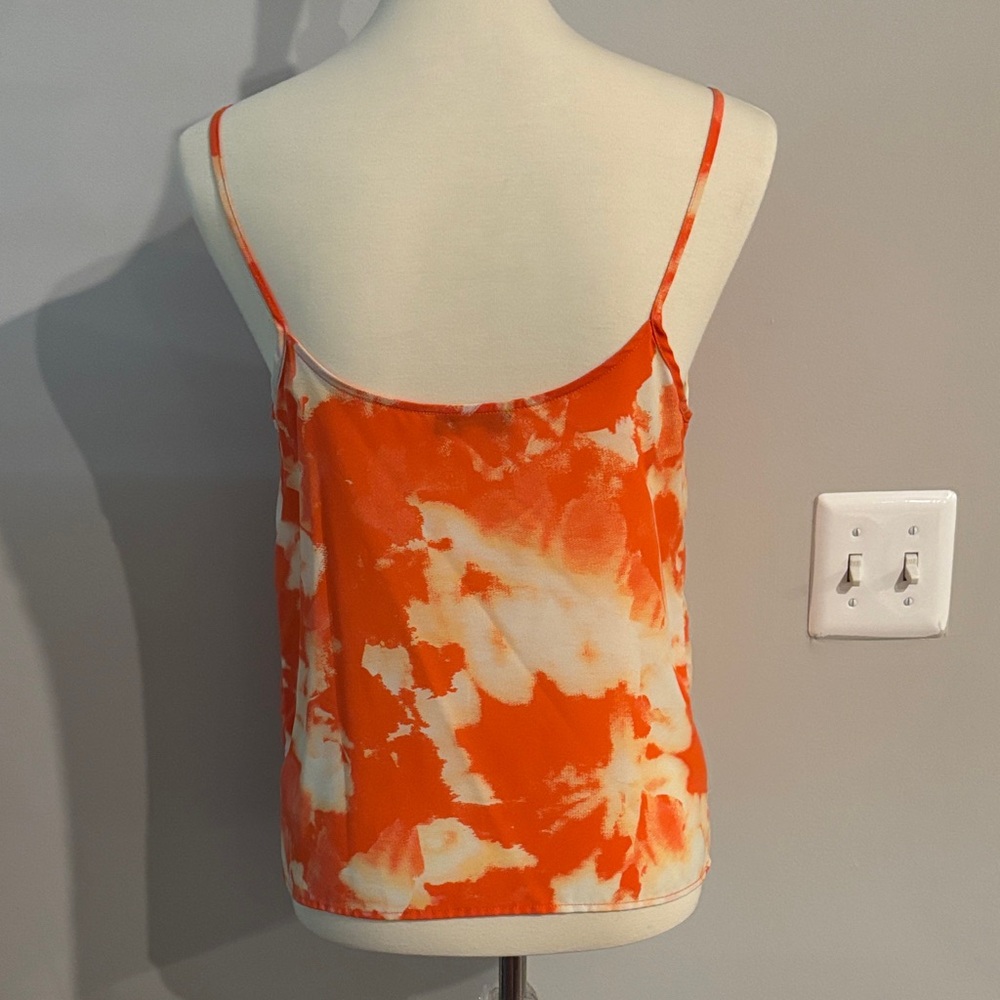Thakoon Orange and White Tie-Dye Camisole - Picture 3 of 4